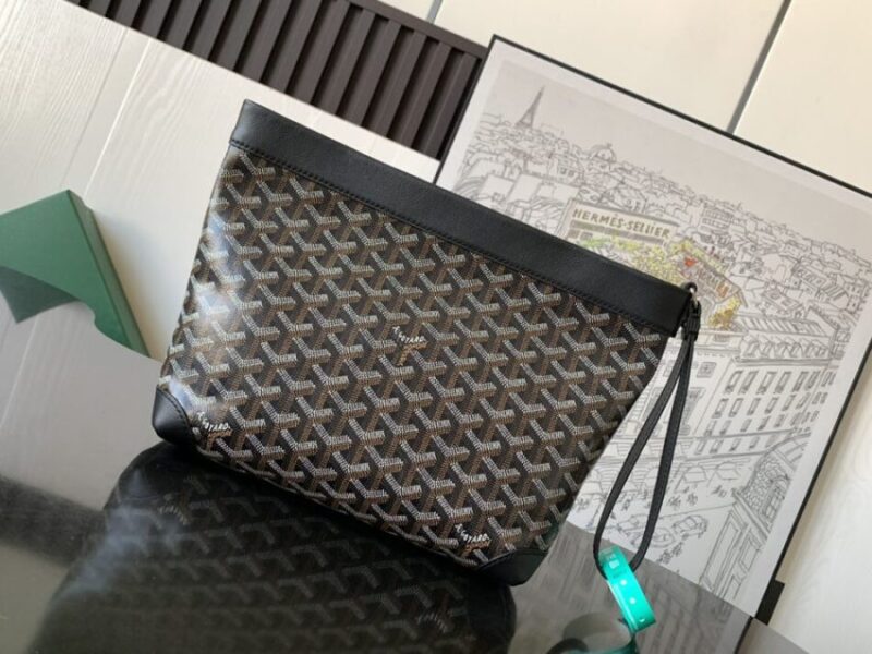 Replica Goyard Conti Pouch Black - authentic-look luxury purse replica