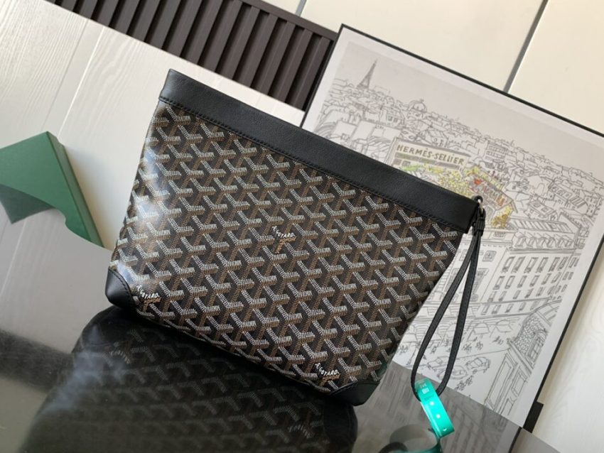 Replica Goyard Conti Pouch Black - authentic-look luxury purse replica