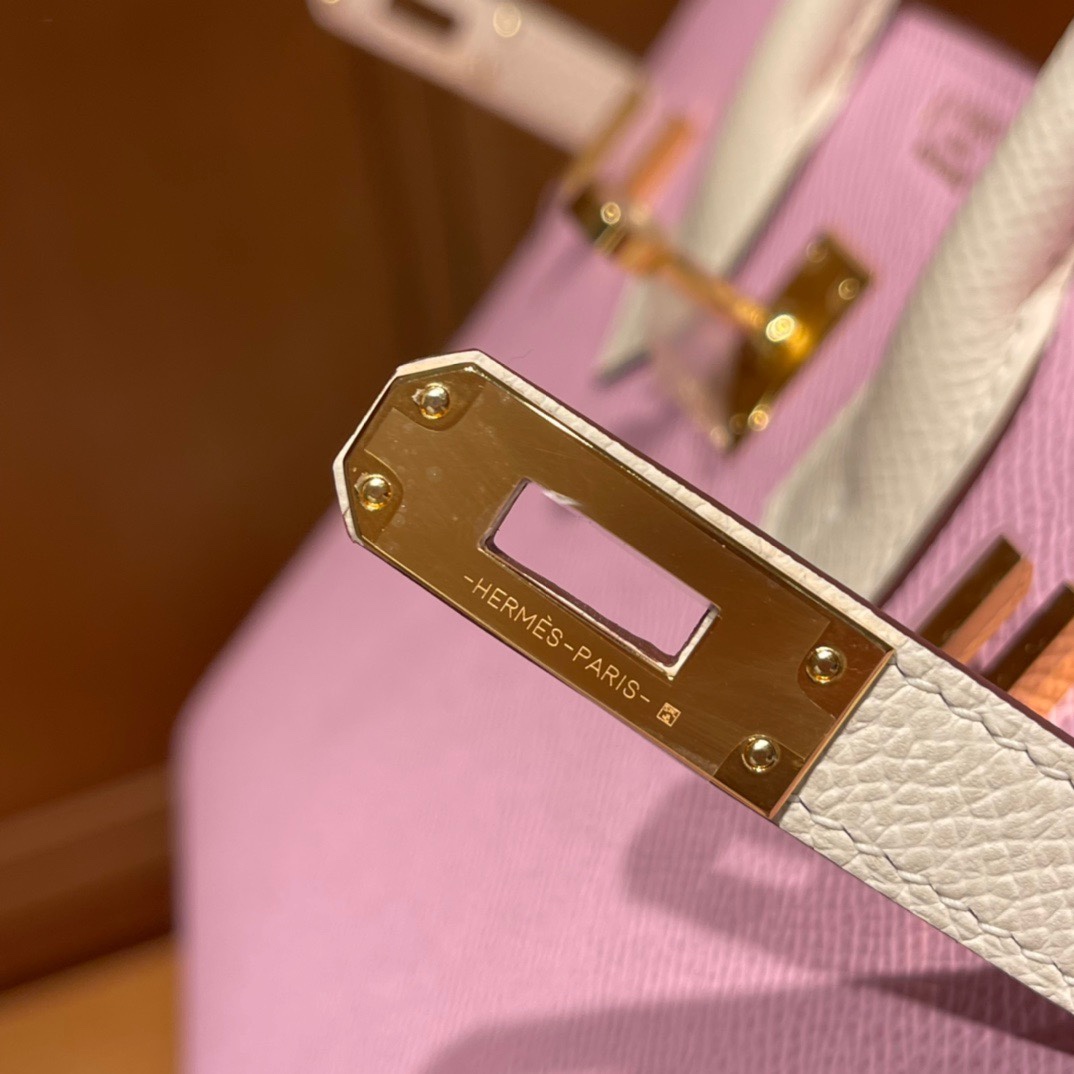 Replica Hermes Birkin Epsom Hibiscus Purple - top-tier luxury replica shoulder bag