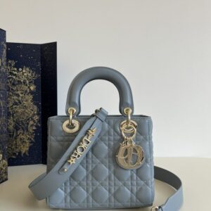 Replica Dior Lady Dior Blue ABC - premium-grade designer purse dupe