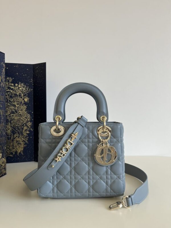 Replica Dior Lady Dior Blue ABC - premium-grade designer purse dupe