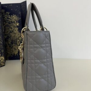 Replica Lady Dior Grey ABC - high-accuracy replica luxury purse