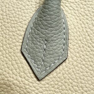 Replica Hermes Birkin Haze Blue Cream White - near-authentic luxury replica handbag