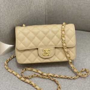 Replica CHANEL Classic Flap 20cm Apricot - high-quality designer bag clone