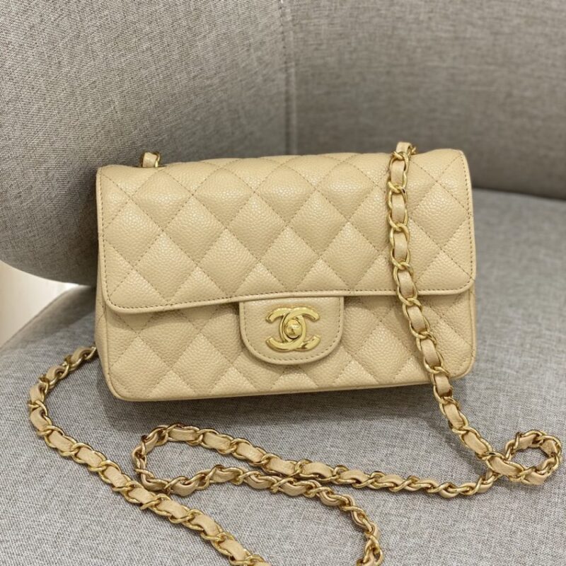 Replica CHANEL Classic Flap 20cm Apricot - high-quality designer bag clone