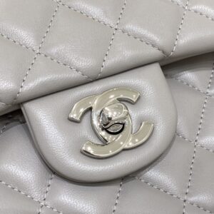 Replica CHANEL Classic Flap 23cm Dove Grey - best quality luxury bag dupe