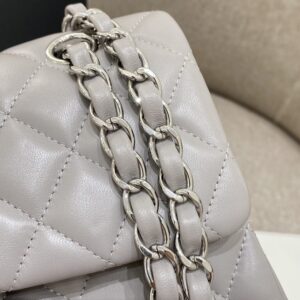 Replica CHANEL Classic Flap 23cm Dove Grey - high-end fake designer purse