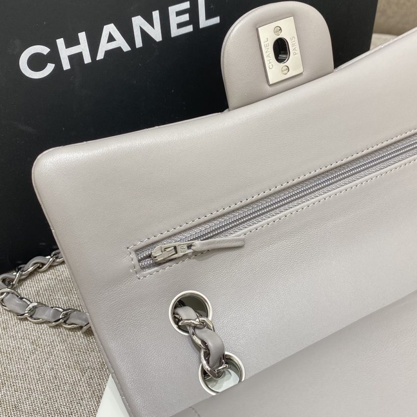 Replica CHANEL Classic Flap 23cm Dove Grey - high-accuracy replica luxury purse