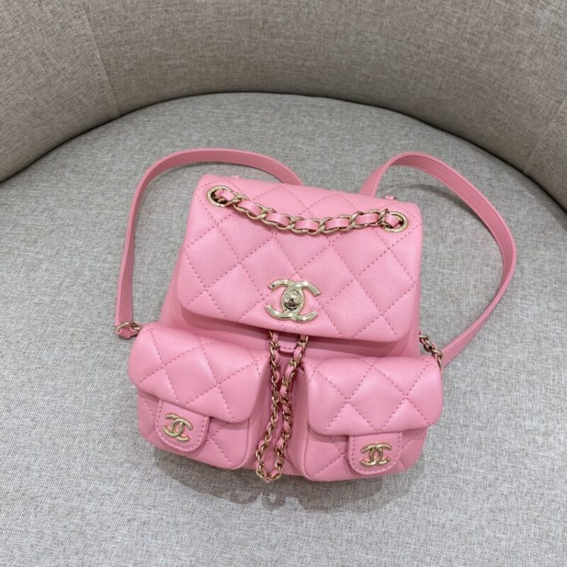 Replica CHANEL 23A Backpack Small Pink - high-accuracy replica luxury purse