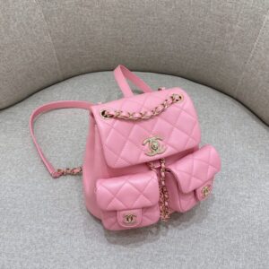 Replica CHANEL 23A Backpack Small Pink - 1:1 designer replica handbag