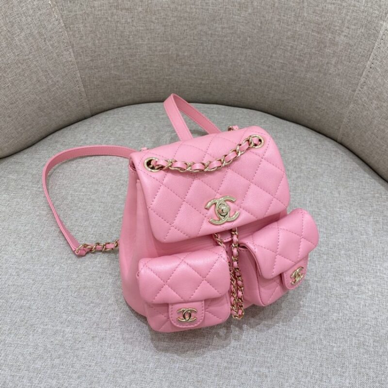 Replica CHANEL 23A Backpack Small Pink - 1:1 designer replica handbag
