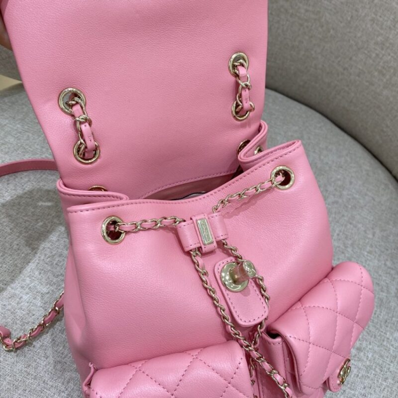 Replica CHANEL 23A Backpack Small Pink - top-rated replica designer bag