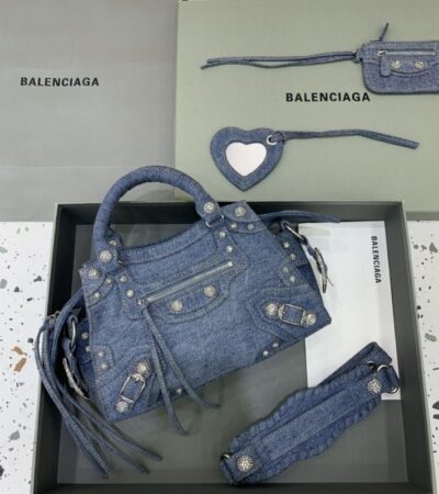 Replica Balenciaga Le City Denim - top-rated replica designer bag