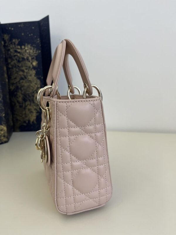 Replica Lady Dior Mini Pale Pink - high-end fake designer purse
