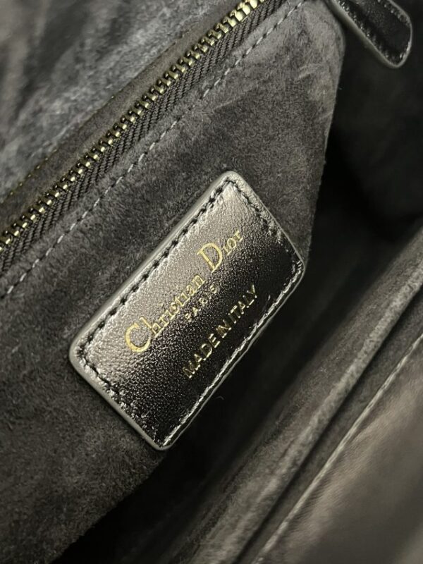 Replica Lady Dior Platinum Metallic ABC - premium 1:1 fake handbag model