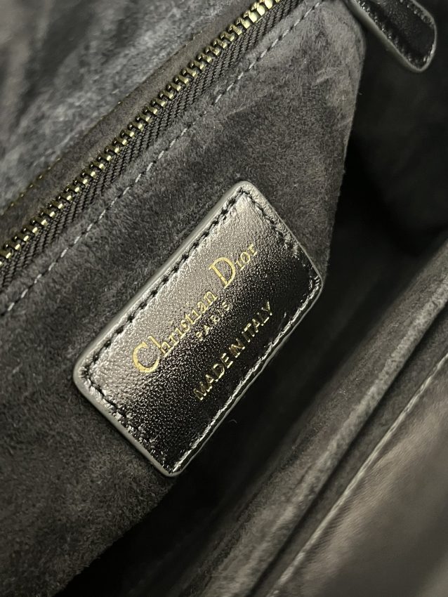 Replica Lady Dior Platinum Metallic ABC - premium 1:1 fake handbag model