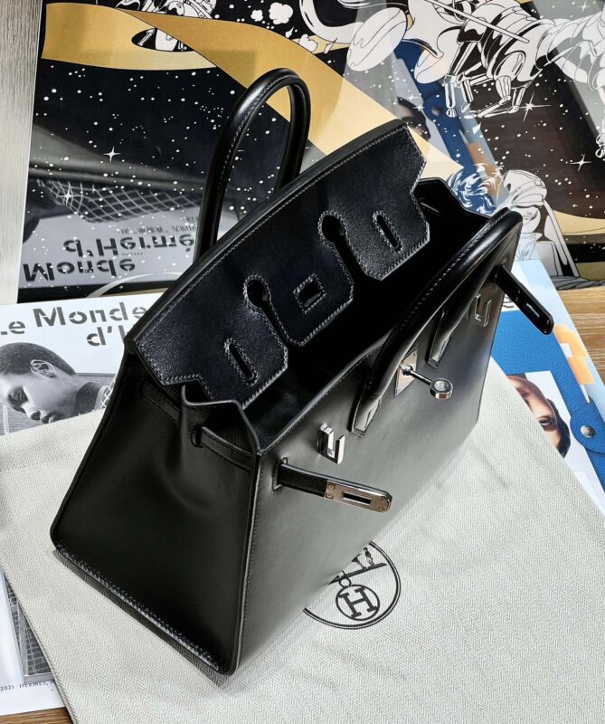 Replica Hermes Birkin Black Box - top-tier luxury replica shoulder bag