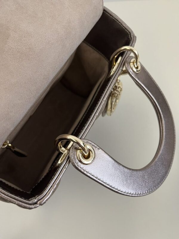 Replica Lady Dior Golden Metallic ABC - top-rated replica designer bag