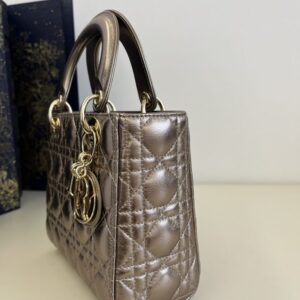 Replica Lady Dior Golden Metallic ABC - high-accuracy replica luxury purse