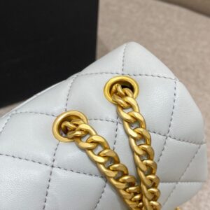 Replica CHANEL Camellia Flap Light Blue - best-selling designer handbag dupe