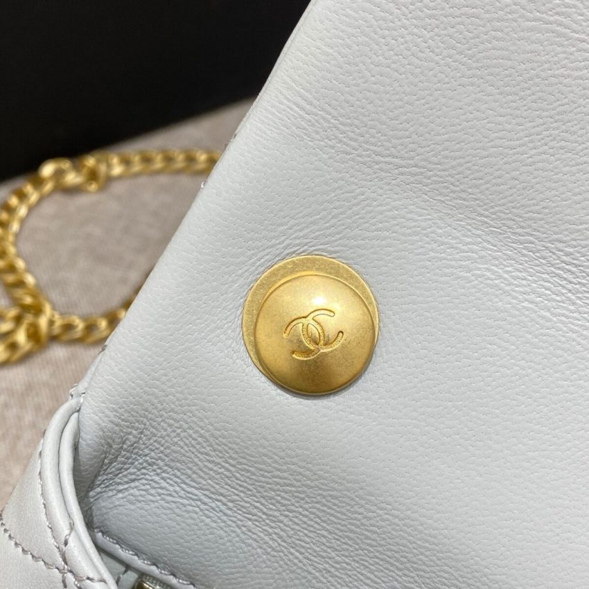 Replica CHANEL Camellia Flap Light Blue - high-end fake designer purse