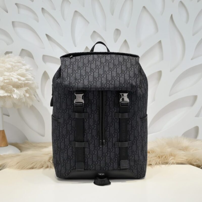 Replica DIOR Explorer Backpack Black - high-end fake designer purse