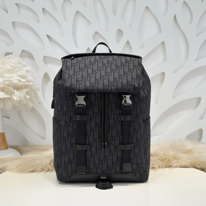 Replica DIOR Explorer Backpack Black - high-end fake designer purse