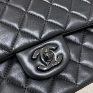 Replica CHANEL Classic Flap 25cm All Black - 1:1 designer replica handbag