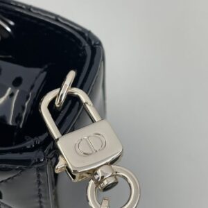 Replica Dior Lady D-Joy Mini Bag Black Patent - top-tier luxury replica shoulder bag