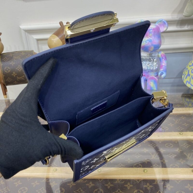 Replica Louis Vuitton Dauphine Mini Blue - near-authentic luxury replica handbag