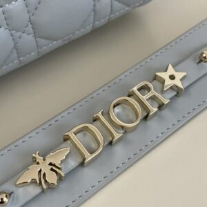 Replica Lady Dior Sky Blue ABC - realistic designer-inspired fake bag