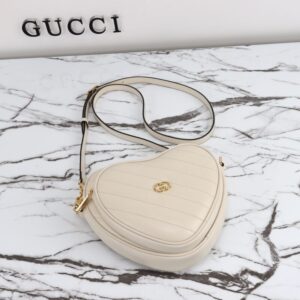 Replica Gucci Interlocking G Mini Heart White - top-rated replica designer bag