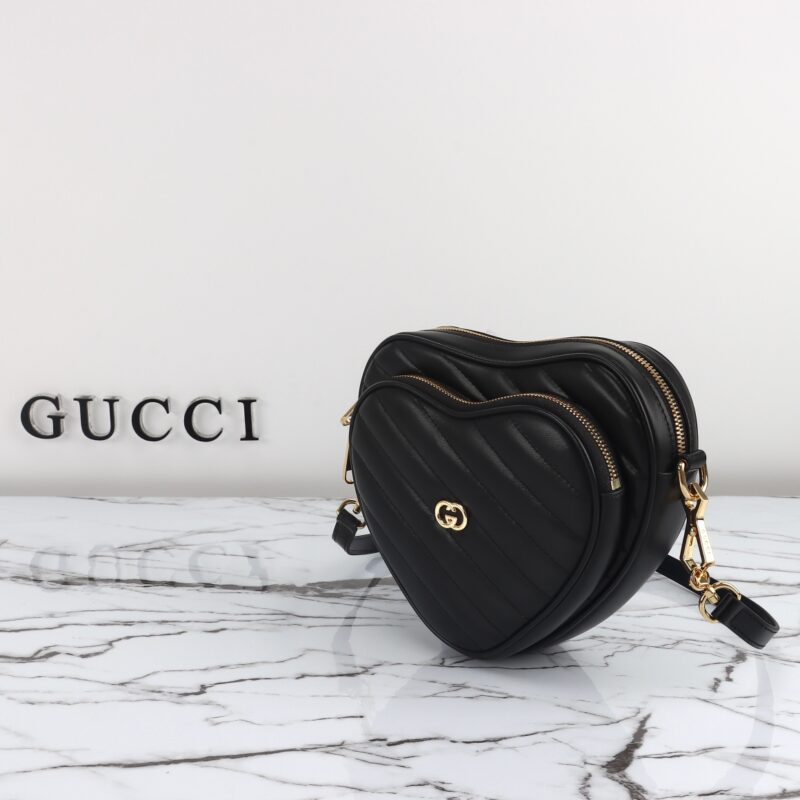 Replica Gucci Interlocking G Mini Heart Black - best-selling designer handbag dupe