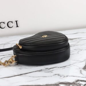 Replica Gucci Interlocking G Mini Heart Black - top-rated replica designer bag