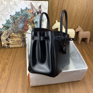 Replica Hermes Birkin Royal Box Black - authentic-look luxury purse replica