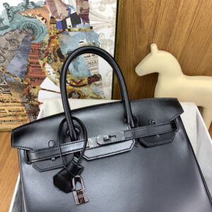 Replica Hermes Birkin Royal Box Black - top-rated replica designer bag