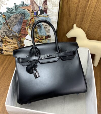 Replica Hermes Birkin Royal Box Black - premium 1:1 fake handbag model