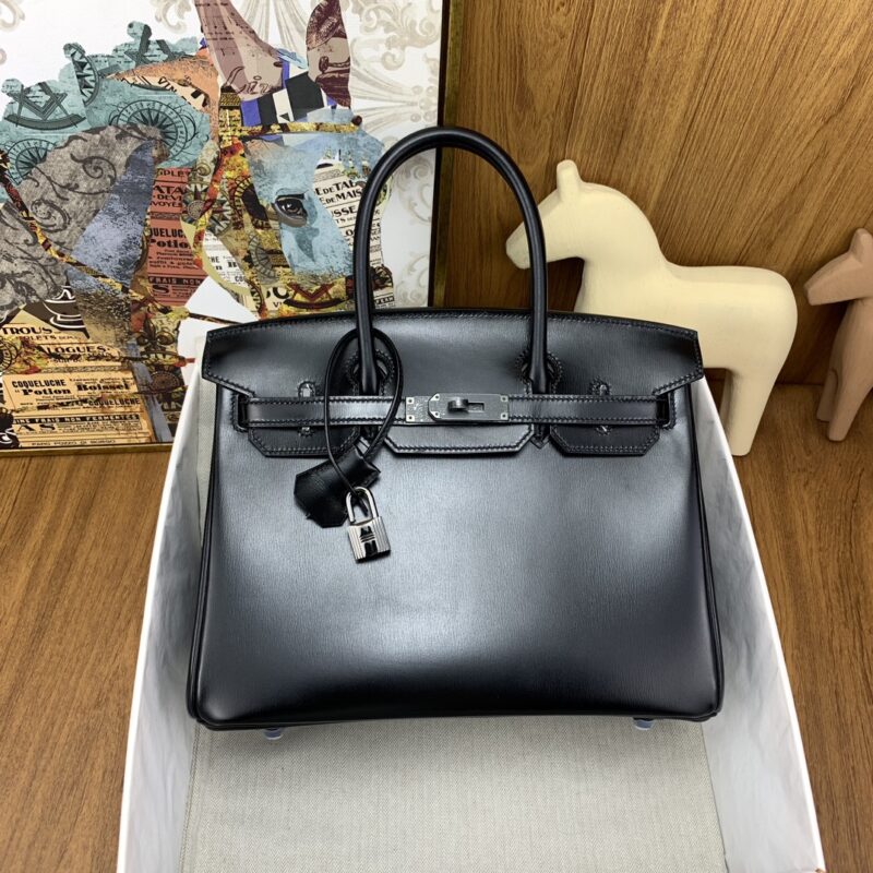 Replica Hermes Birkin Royal Box Black - best-selling designer handbag dupe