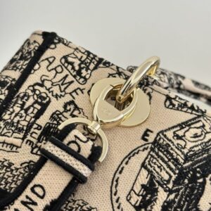 Replica Lady Dior D-Lite Beige Paris - best quality luxury bag dupe