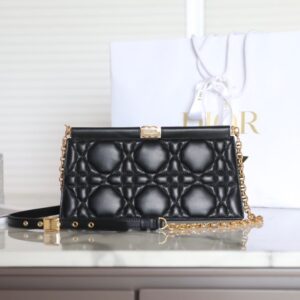 Replica Dior Miss Caro Noire Clutch - high-end fake designer purse