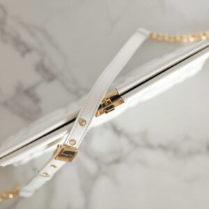 Replica Dior Miss Caro Noire Clutch White - near-authentic luxury replica handbag