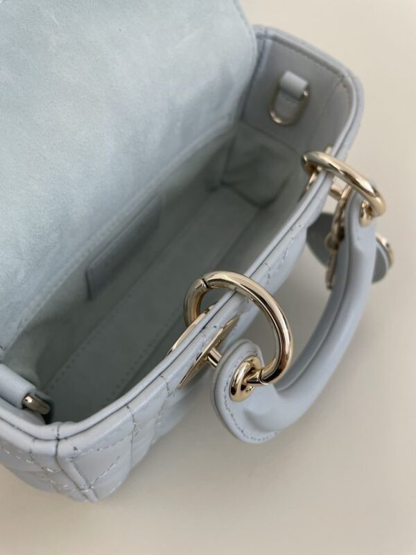 Replica Dior Lady D-Joy Mini Bag Sky Blue - ultra-realistic fake designer tote