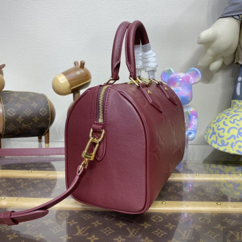 Replica Louis Vuitton Speedy Bandouliere 25 Bordeaux - high-accuracy replica luxury purse