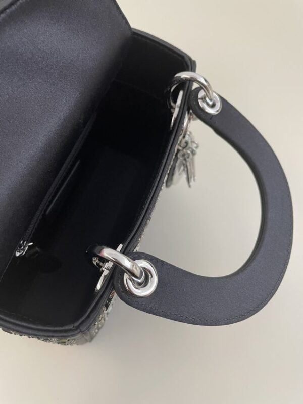 Replica Lady Dior Mini Satin Black - premium-grade designer purse dupe