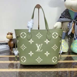 Replica Louis Vuitton Neverfull MM Green - 1:1 designer replica handbag