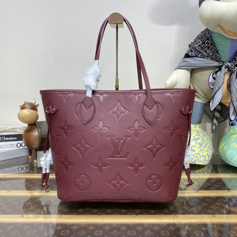 Replica Louis Vuitton Neverfull MM Bordeaux - best quality luxury bag dupe
