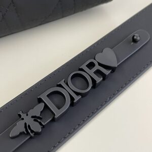Replica Lady Dior Matte Black ABC - ultra-realistic fake designer tote