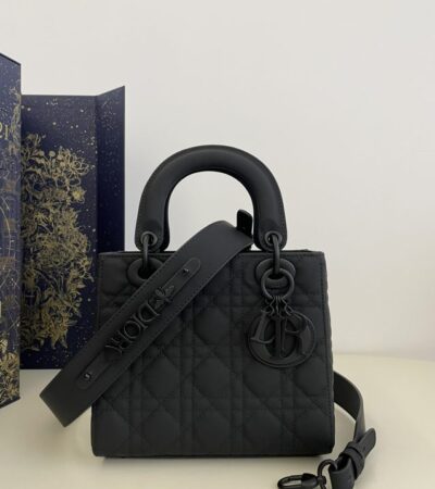 Replica Lady Dior Matte Black ABC - elite superclone designer purse
