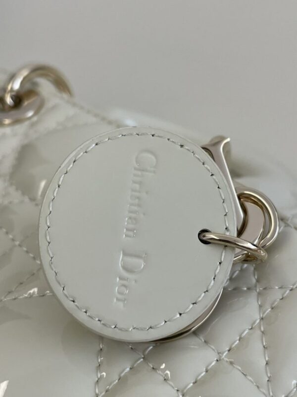 Replica Dior Lady D-Joy Mini Bag White Patent - best-selling designer handbag dupe