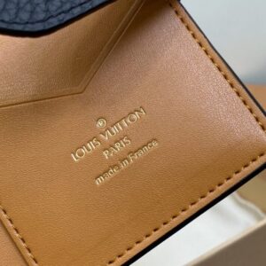 Replica Louis Vuitton Vertical Compact Wallet Black - best-selling designer handbag dupe